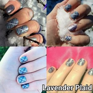 Jamberry Nail Wrap - Lavender Plaid